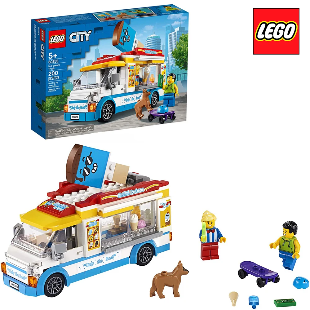 Грузовик для мороженого LEGO City 60253 оригинал детей новая игрушка подарок на день