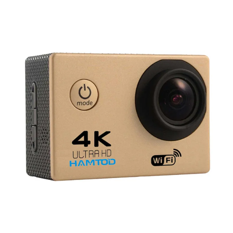 Золотой H9A Pro 2,0 дюймов lcd 4k ultra HD 1080P Экшн-камера Поддержка WiFi Спортивная камера FULL HD Спортивная камера - Цвет: Золотой