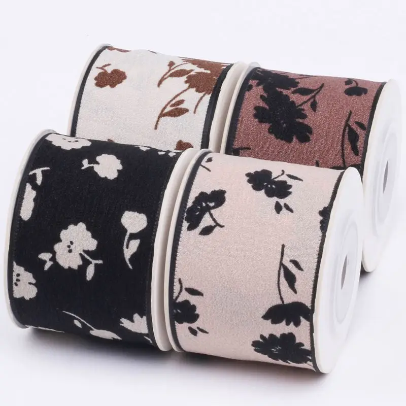 Шифоновая лента с окантовкой цветок искусственная свадебная ткань украшение для