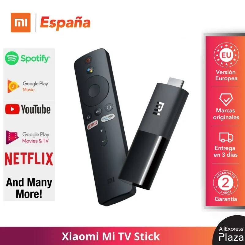 Оригинальный ТВ стик Xiaomi Mi Android TV 9 0 четырехъядерный 1080P Dolby DTS HD 1 ГБ ОЗУ 8 Гб ПЗУ Google