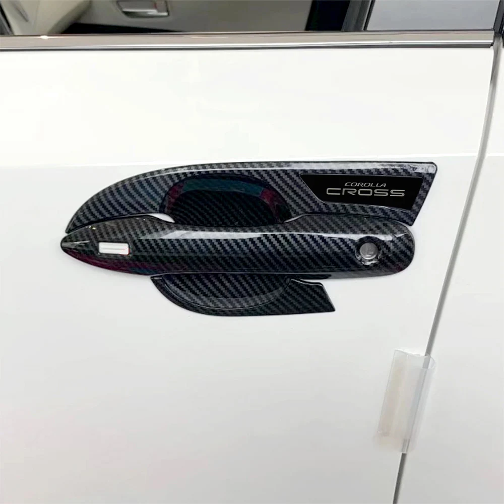 

8PCS CHROME EXTERIOR DOOR HANDLE BOWL COVERS FOR TOYOTA COROLLA CROSS 2020 2021 ACCESSORIES