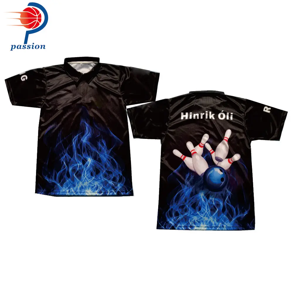 Черно синие рубашки для боулинга с 3 пуговицами бесплатная доставка|Рубашки