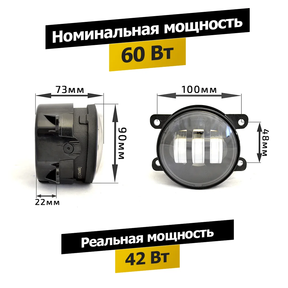 Светодиодные LED противотуманные фары ПТФ Renault Sandero Рено Сандеро | Автомобили и