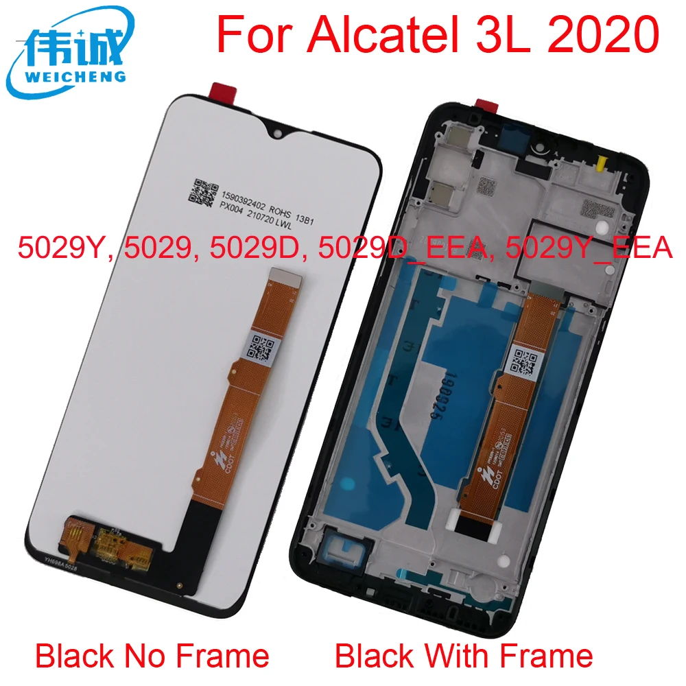 ЖК-дисплей для Alcatel 3L 2020 5029D 5029Y 5029U, дисплей с сенсорным экраном и дигитайзером, датчик для Alcatel 3L 2020, ЖК-рамка, оригинал