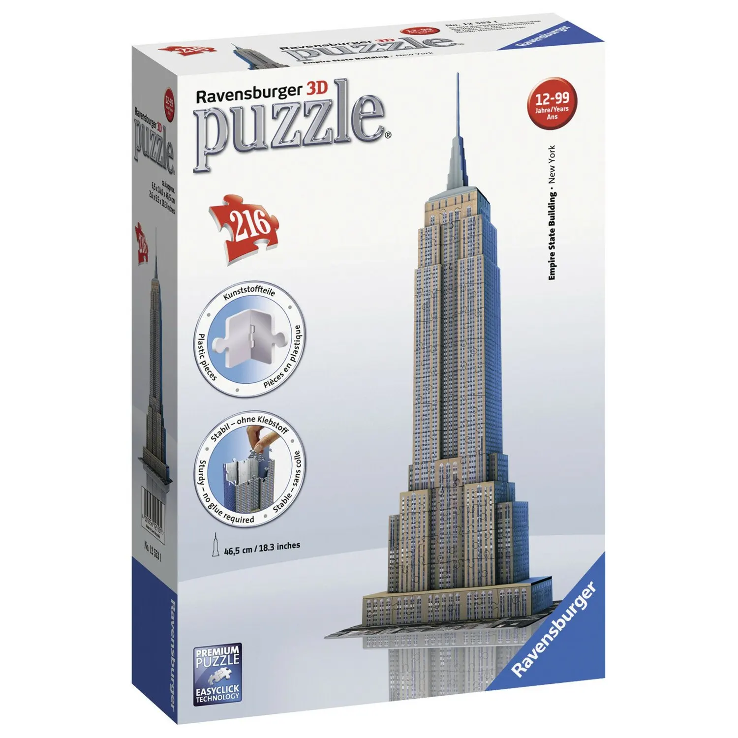 Пазл 3D Ravensburger Эмпайр Стейт Билдинг 216элементов 12553 | Игрушки и хобби