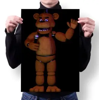 Плакат 5 Ночей с Фредди Five Nights at Freddy's ФНАФ Аниматроники №60 А4|Наклейки на стену| |