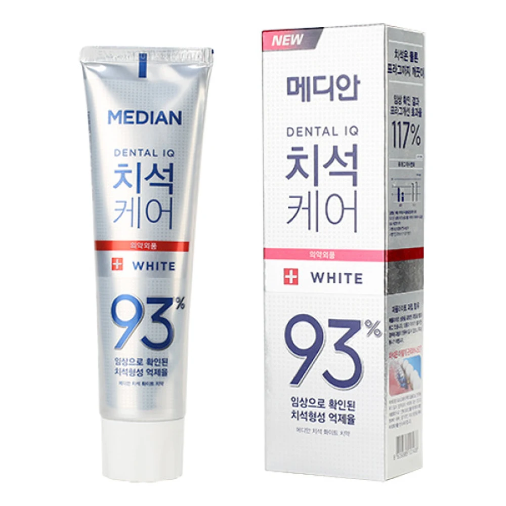 Median toothpaste whitening-dental IQ 93% white 120g Korea | Toothpaste