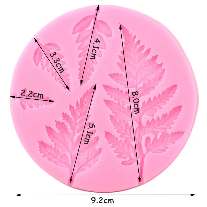 Силиконовая форма для папоротника лист суккулента искусственная выпечки формы