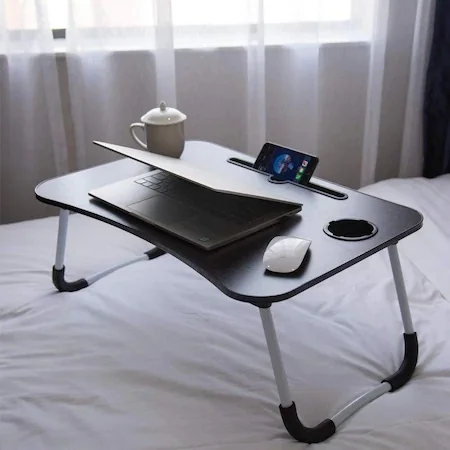 

Bed Seat Mounted Laptop Stand Portable Dinnerware Course Work Sick School Hotel Multi-Purpose Table