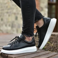 chekich sneakers for men black artificial leather 2021 spring autumn casual lace up fashion shoes high base sport comfortable light vulcanized daily original canvas odorless orthopedic suits office wedding ch257 v3