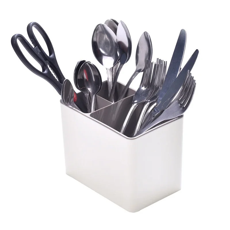 Подставка для столовых приборов АЛЕАНА 3 секции съемный поддон |