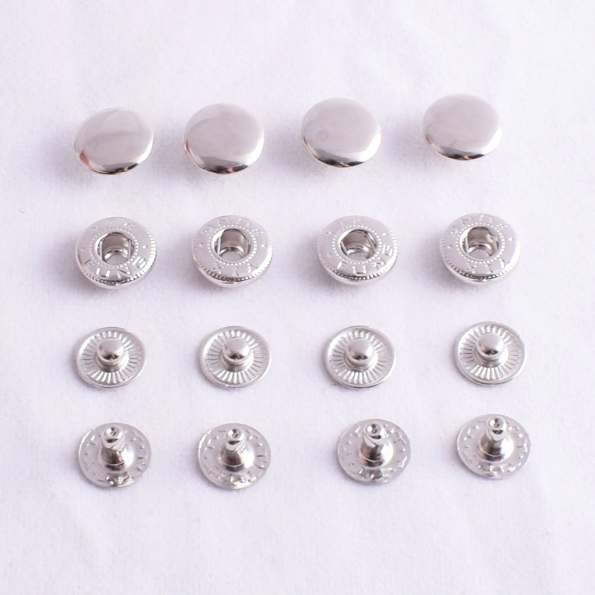 

12mm Rose Gold Snap Button Snap Fasteners Press Studs Snap Rivet Buttons Poppers Snap Fasteners for Clothing Leather20/50sets