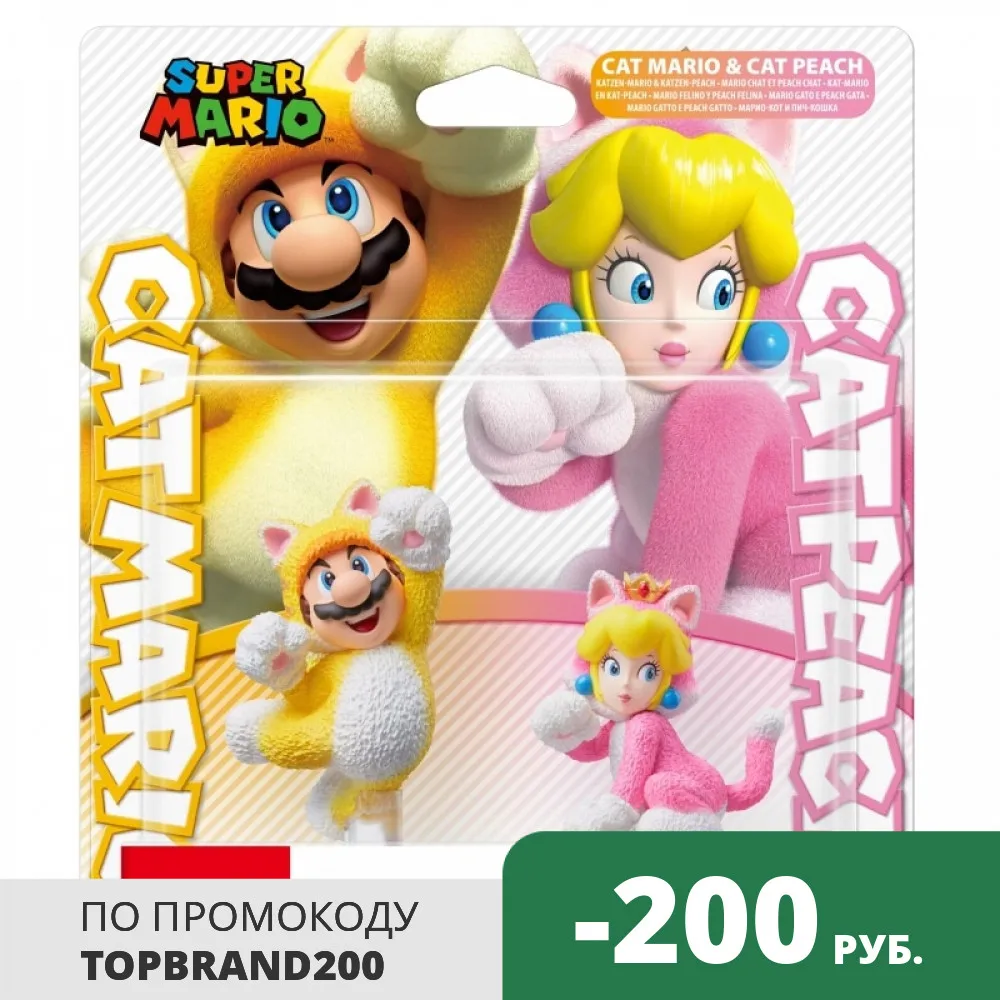 Фигурка Amiibo Марио кот и Пич кошка: Коллекция Super Mario (Nintendo)|Запасные части| |
