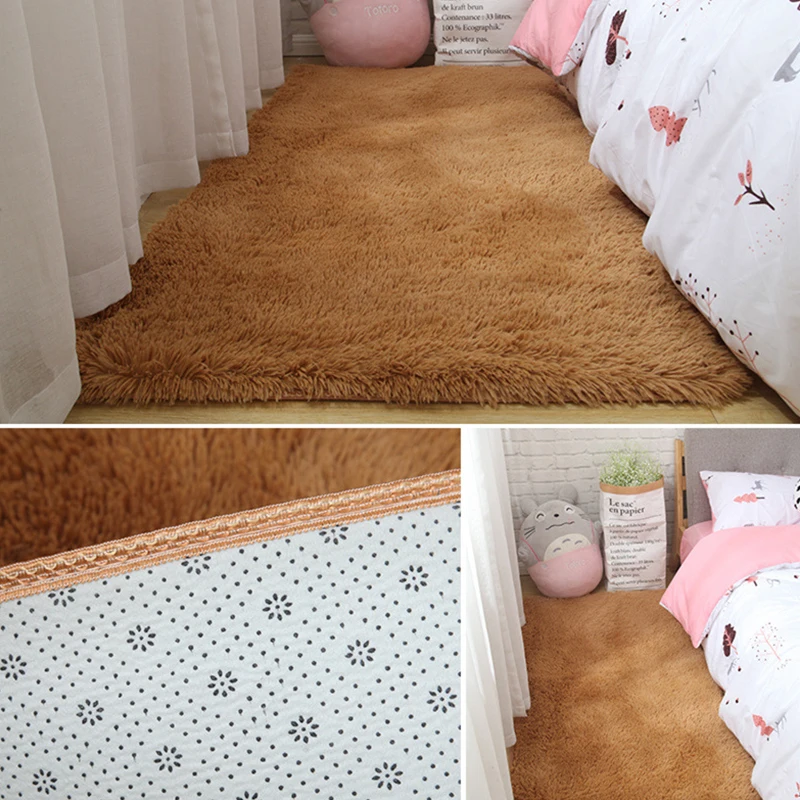 

Pure Color Carpet Leisure Children Cushion Living Room Bedroom Floor Mat Nordic Decoration Style