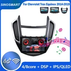 Sinosmart Для Chevrolet Trax Equinox 2014-2019 автомобильный радиоприемник с навигацией GPS 8 Core,DSP 48EQ 2.5D IPSQLED экран