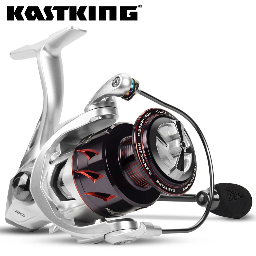 KastKing Spartacus II Spinning Fishing Reel Carbon Fiber Drag Washer Aluminum Spool 10kg  Drag 7+1 Ball Bearings for Saltwater