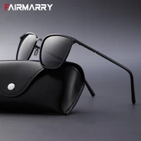 fairmarry alloy frame wrap mens sunglasses tac colorful coated lenses hd polarized sun glasses uv400