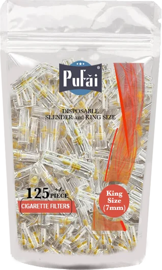 Pufai тонкие фильтры для сигарет Tar Blocker совместимые 7 мм King Size 375 штук 3