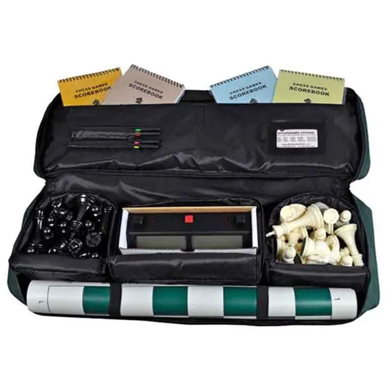 Шахматный набор доска для соревнований части дорожная сумка рабочий лист и