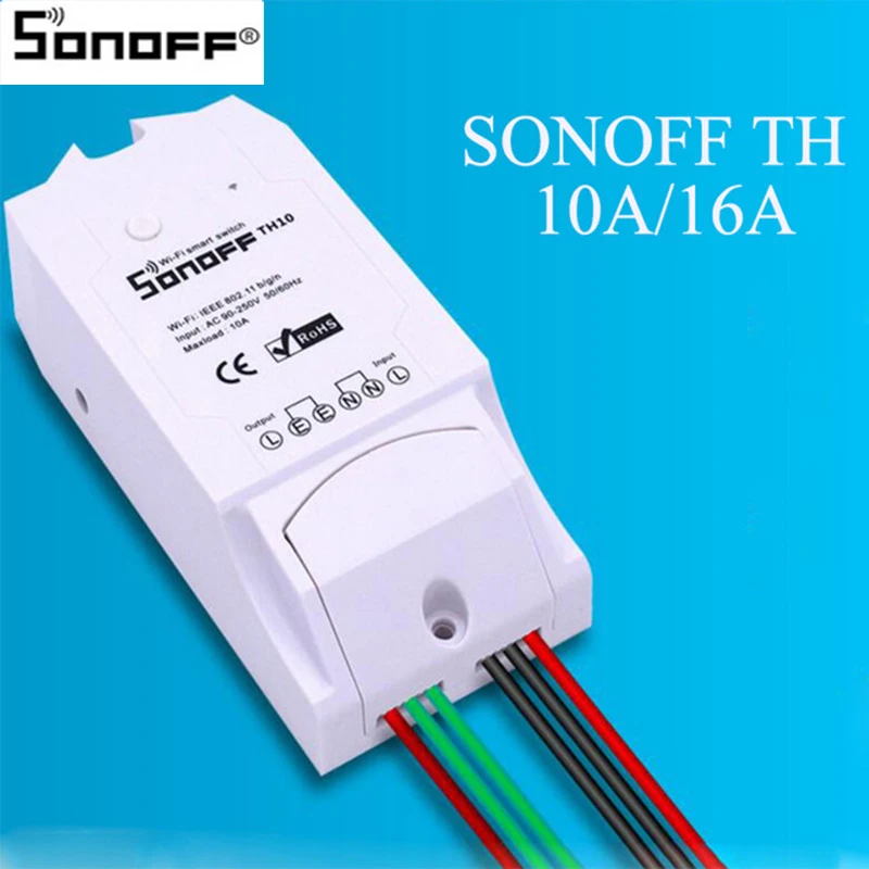 Sonoff TH10/TH16 AM2301 Температура Влажность пульт дистанционного управления сенсор Wifi интеллектуальный контроллер переключатель времени умный дом переключатель