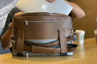 2021 new season trend unisex traveler dark brown black color medium macbook lenova huawei laptop and document bag