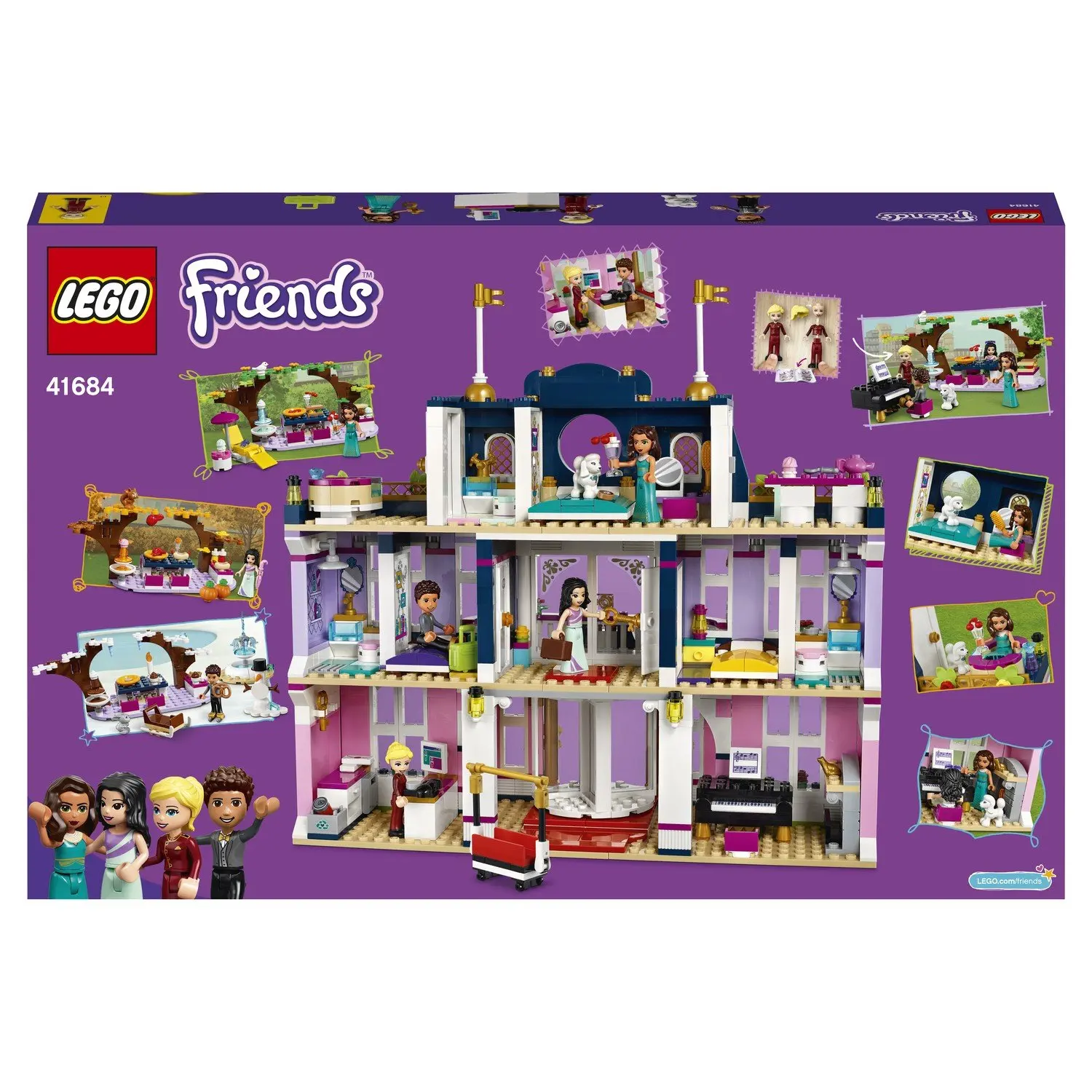 Конструктор LEGO Friends Гранд-Отель Хартлейк Сити 41684-L.