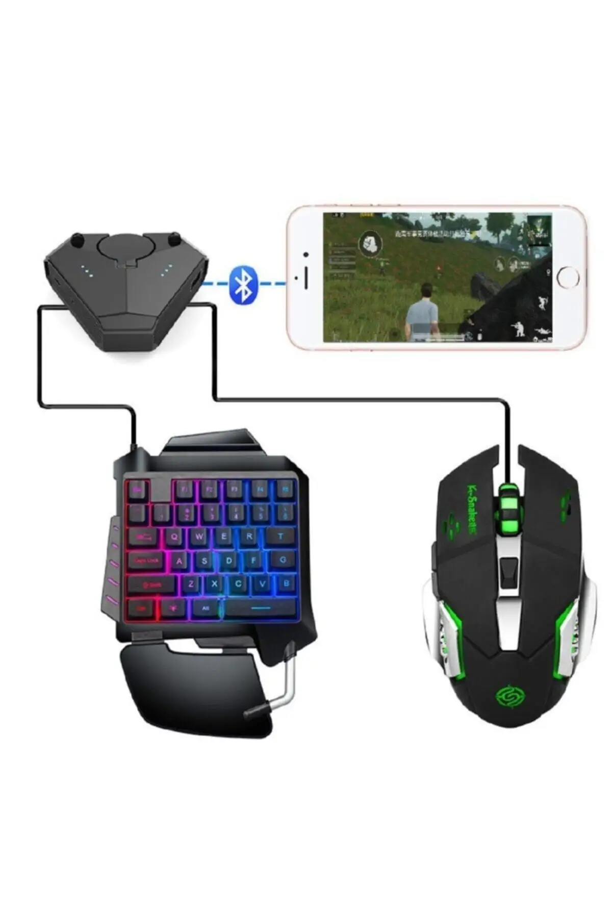 

Gate K-snake Pubg Game Gaming keyboard snake Pubg Game Gamingwireless ps3 gamepad vibration function and sixaxis TV game console