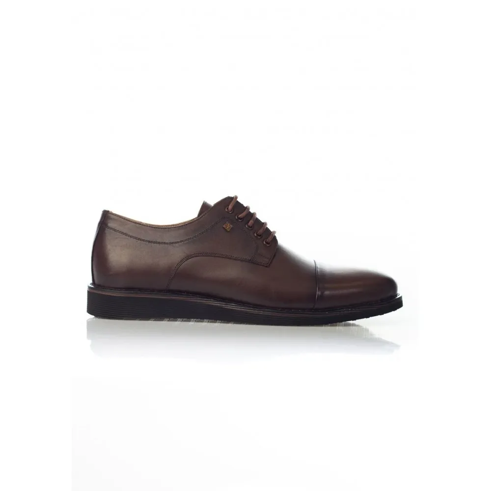 

Brown Color Genuine Leather New Season Fashion Comfortable Breathable Stylish Lace-Up Man Casual Shoes