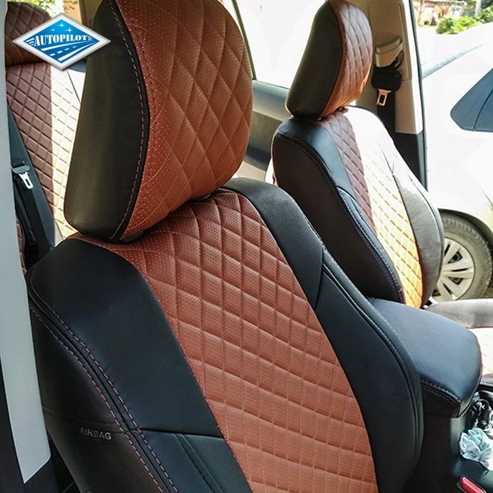 Для Toyota Land Cruiser 150 Prado 2009 2016 (5 мест) Комплект модельных авточехлов из экокожи Аригон
