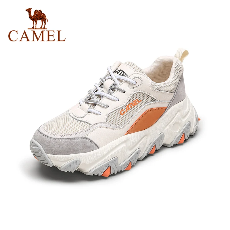 

CAMEL 2021 Spring Winter New Chunky Casual Women Shoes Fashion Sports Sneakers Thick-soled Height-increasing Shoes Female Ins