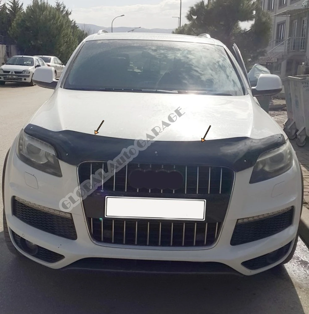 

Передний дефлектор капота для audочень Q7 2006-2015, защита капота, автомобильный аксессуар, аксессуары для стайлинга автомобиля, спортивный
