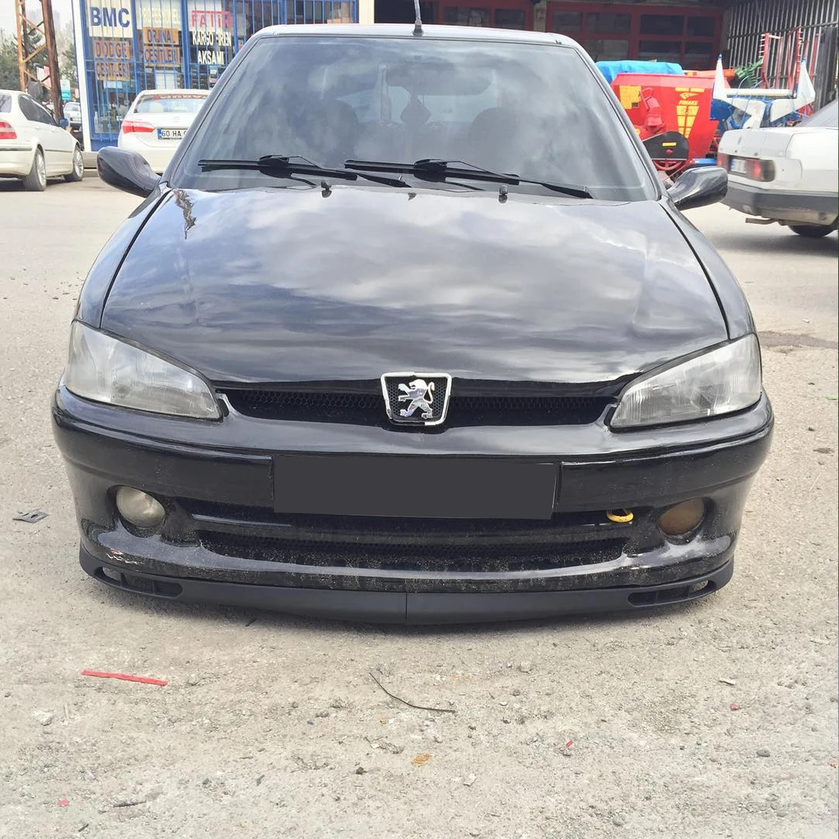 Для Peugeot 106 laguna модель передний спойлер бампера v-стиля евро Универсальный 2 шт