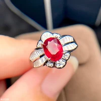 kjeaxcmy boutique jewelry 925 sterling silver natural gemu ruby women %e2%80%8b%e2%80%8bfemale models ladies girl ring support retrieval