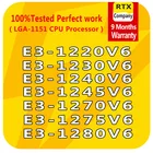 E3-1220V6 1225v6 1230V6 1240V6 1270V6 1280V6 1245V6 1275v6 1205v6 LGA1151 4 сердечника компьютера Ксеон v6 Процессор процессора сервера официальный