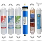 Сменный 6-ступенчатый фильтр для воды, полипропиленовый осадок, Gac, + Мембрана обратного осмоса, внутренний диаметр 2,5 дюйма X 12 дюймов, 14 дюйма, новая быстрая резьба