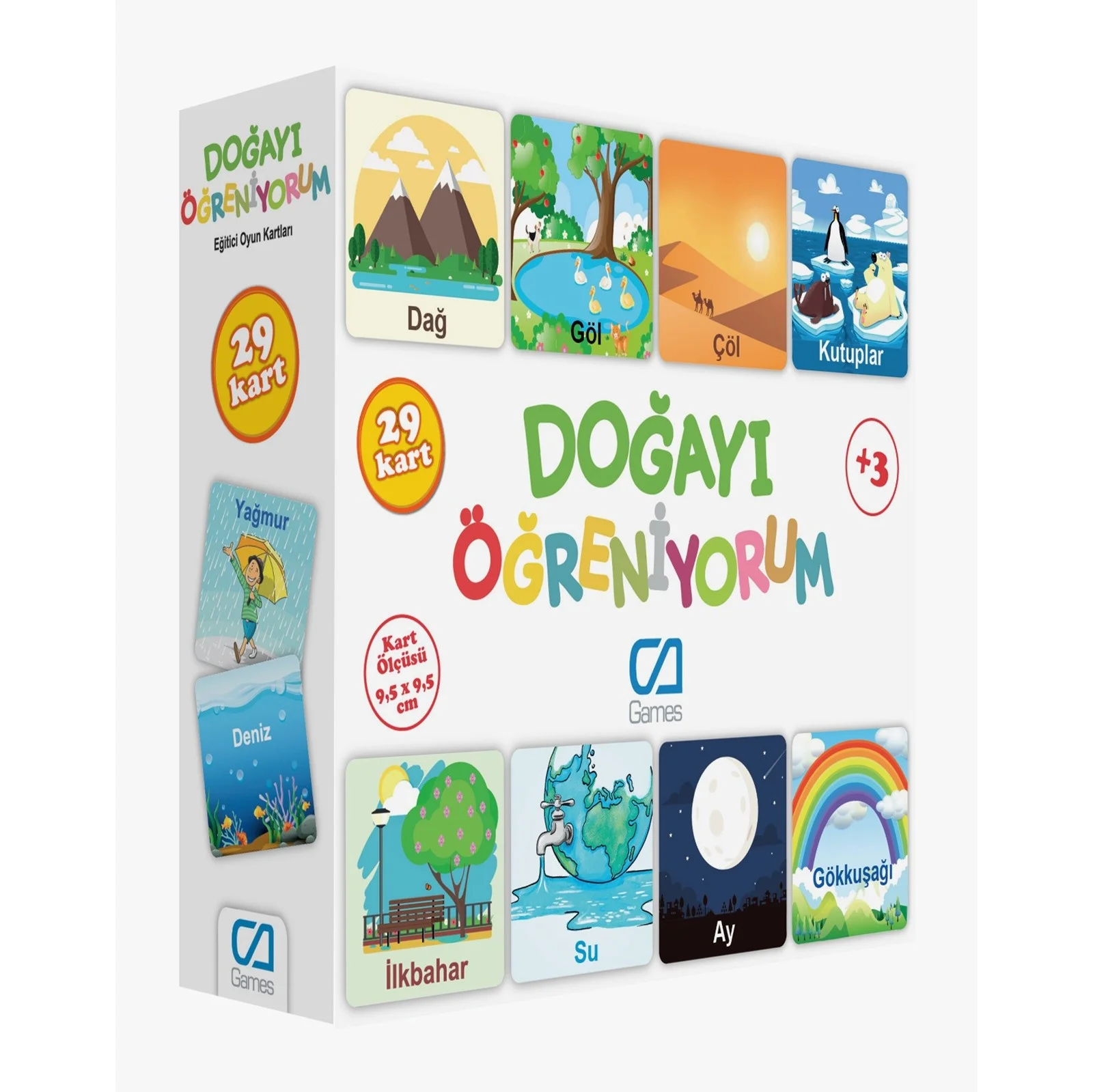 Ebebek Ca Игры Обучения природе Обучающие карточки 29 шт 3 года +|Карточные игры| |
