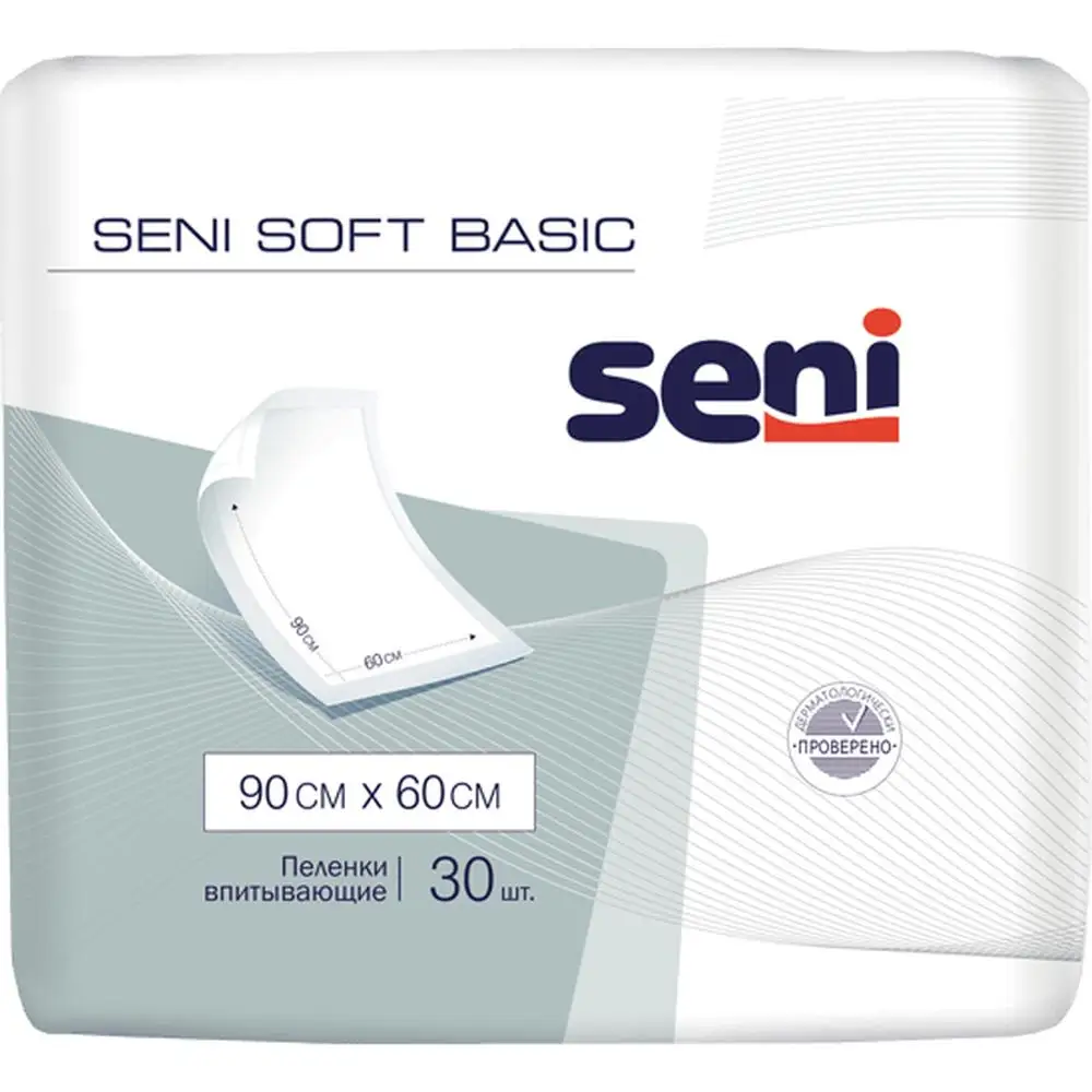 Пеленки Seni Soft Basic 90 x 60 cм (30 шт.) |
