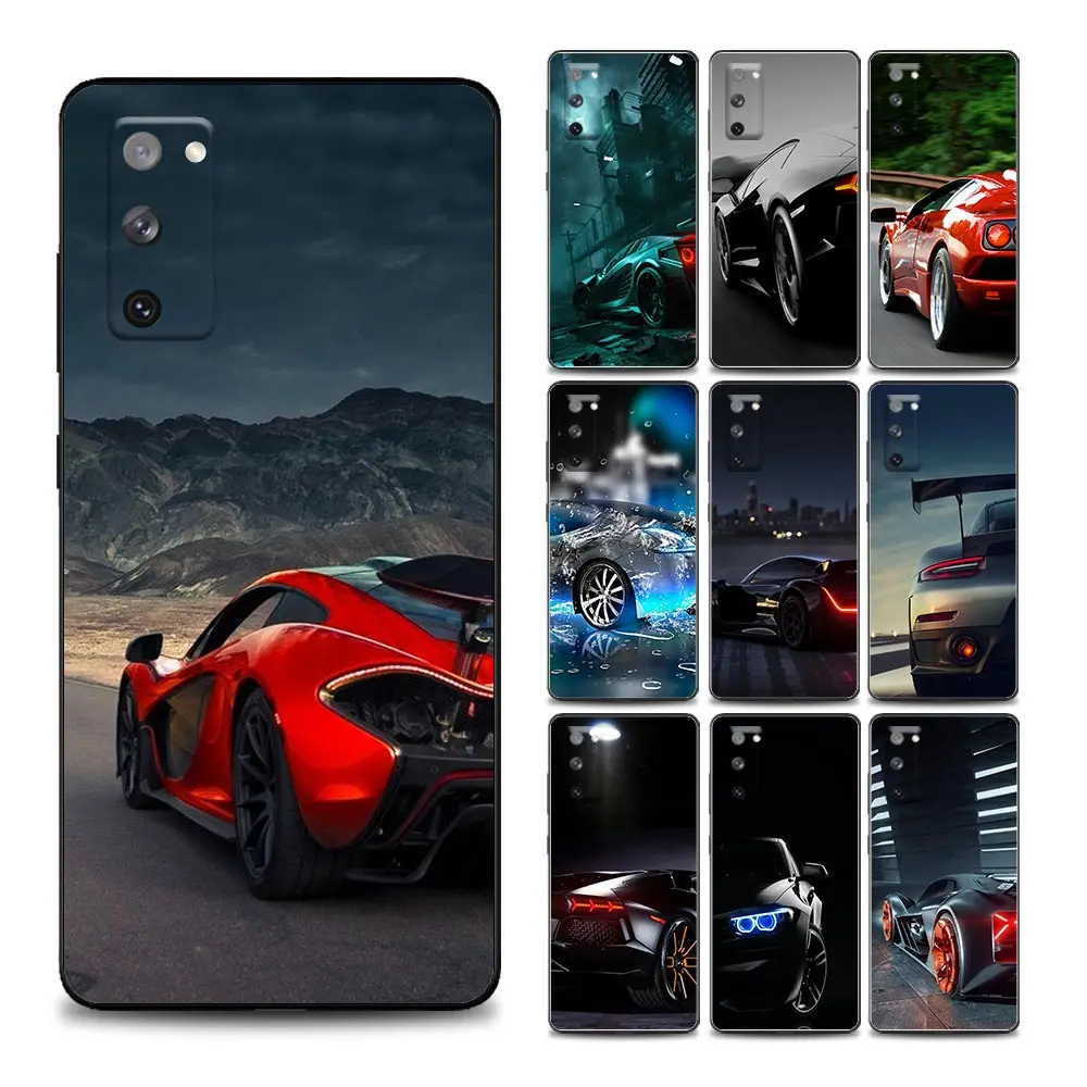 

The Sports Cars Phone Case for Samsung S7 Edge 8 9 10 E Plus Lite 20 Plus Ultra S21FE Soft Silicone Cover Coque Funda Capa