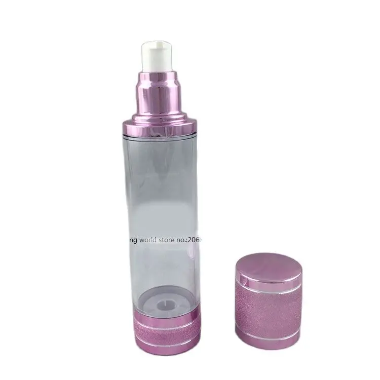 100 мл Пластиковая Золотая/Серебристая/Розовая безвоздушная бутылка для
