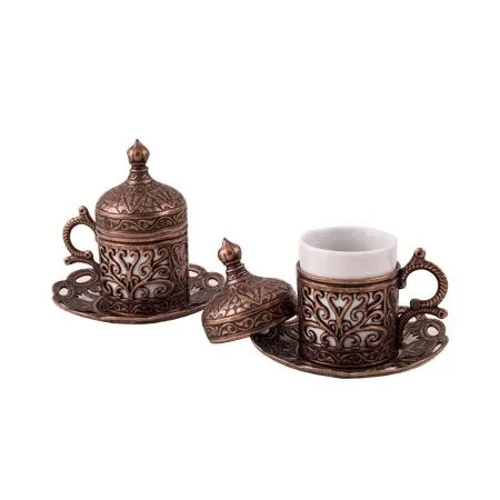 Чашка для кофе по-турецки Медь ручной работы декоративные OttomanAuthentic дизайн