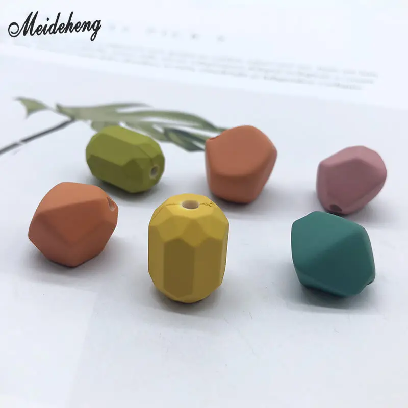 Acrylic DIY Stone Diamond Cylinder Beads for Jewelry Making Autumn Winter Color Through Hairpin Headdress Hole Loose Beads  | Украшения