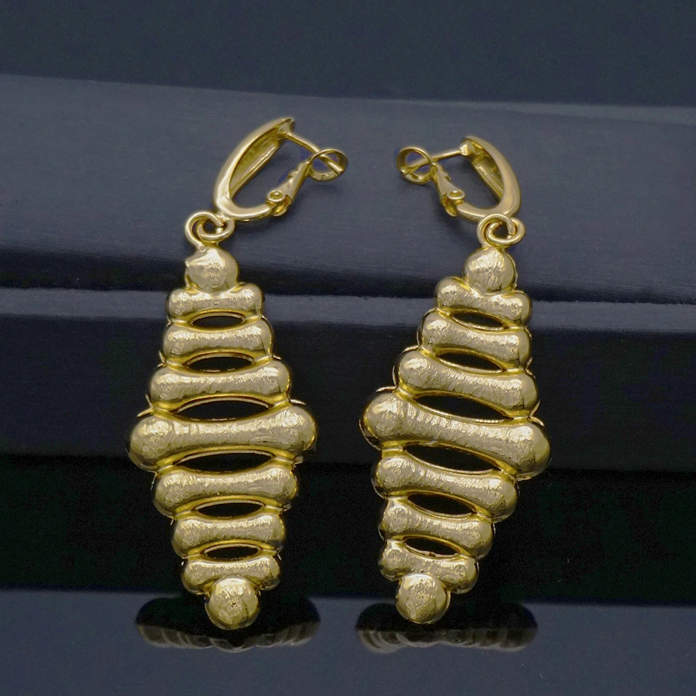 2020 винтажные большие серьги для женщин крупные геометрические золотистые