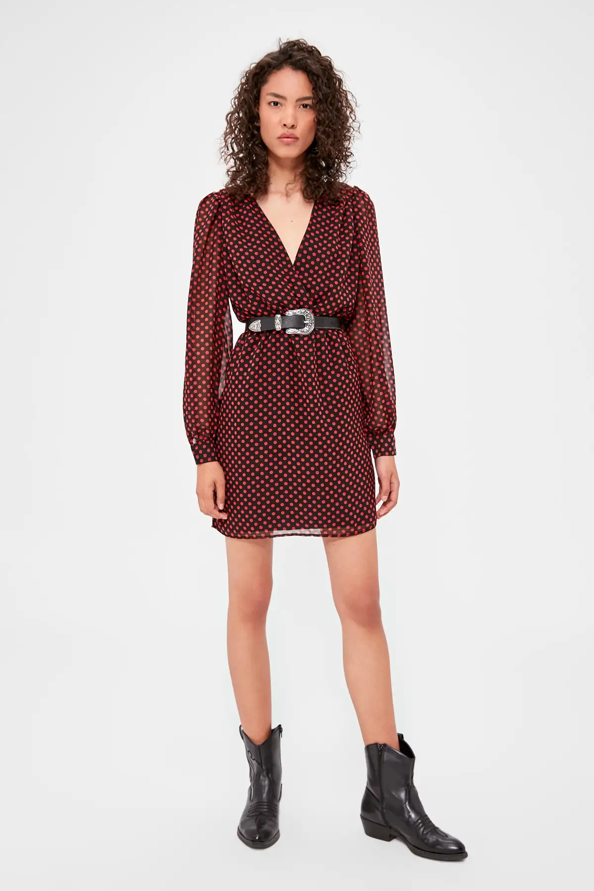 Trendyol платье в горошек TWOAW20EL1352|Женские платья| |