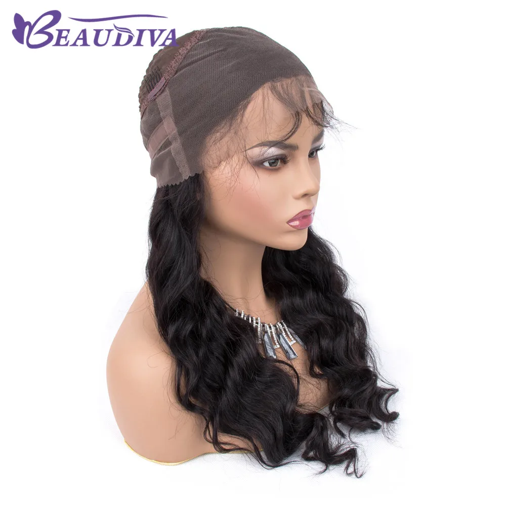 Beaudiva 360 парик из натуральных волос на кружевной основе, предварительно выщипанный с детскими волосами, свободный волнистый парик 360 кружевных фронтальных париков