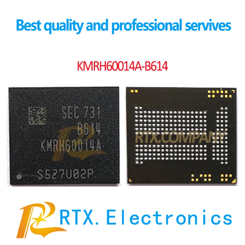 

KMRH60014A-B614 BGA 221Ball EMCP 64+32 64GB Mobilephone Memory EMMC CHIP New original and Second-hand Soldered Balls Tested Good