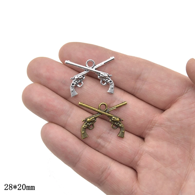 Оптовая продажа 10 шт. двухцветные бриллиантовые подвески из металлического