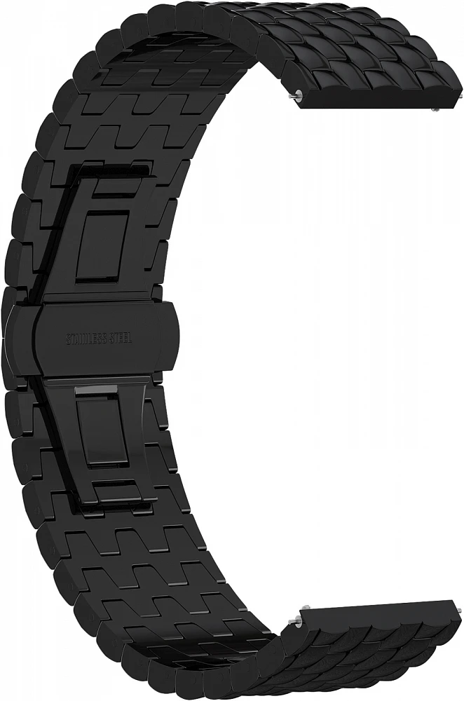 Strap metal gsmin snake pro 22 for haylou solar ls05 (black) | Наручные часы