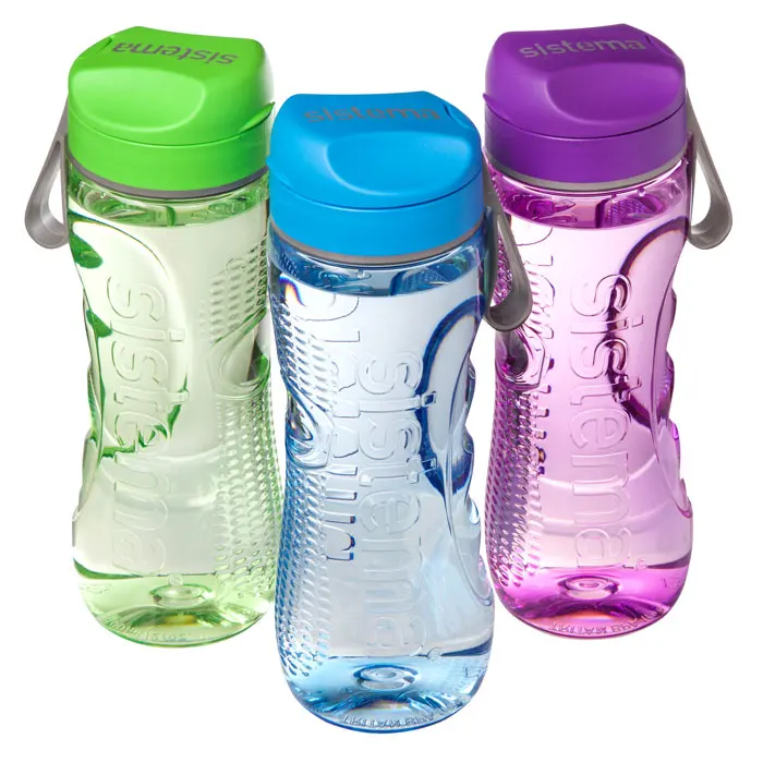 Бутылка для воды из тритана Sistema &quotHydrate&quot 800мл синяя 650|Бутылки воды| |