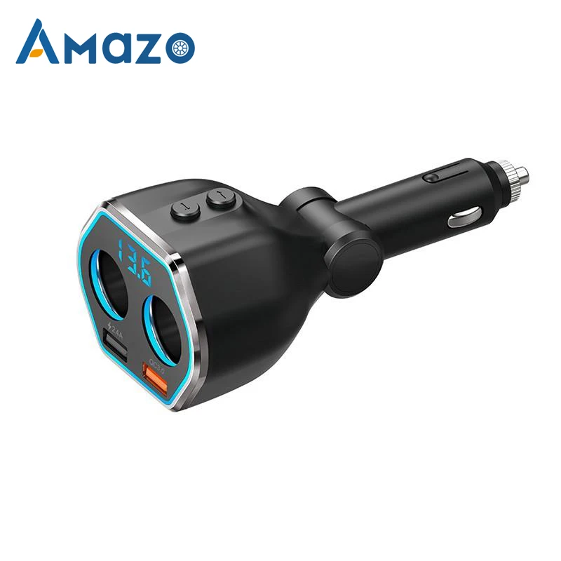 QC 3 0 розетка для автомобильного прикуривателя адаптер питания с двумя USB портами
