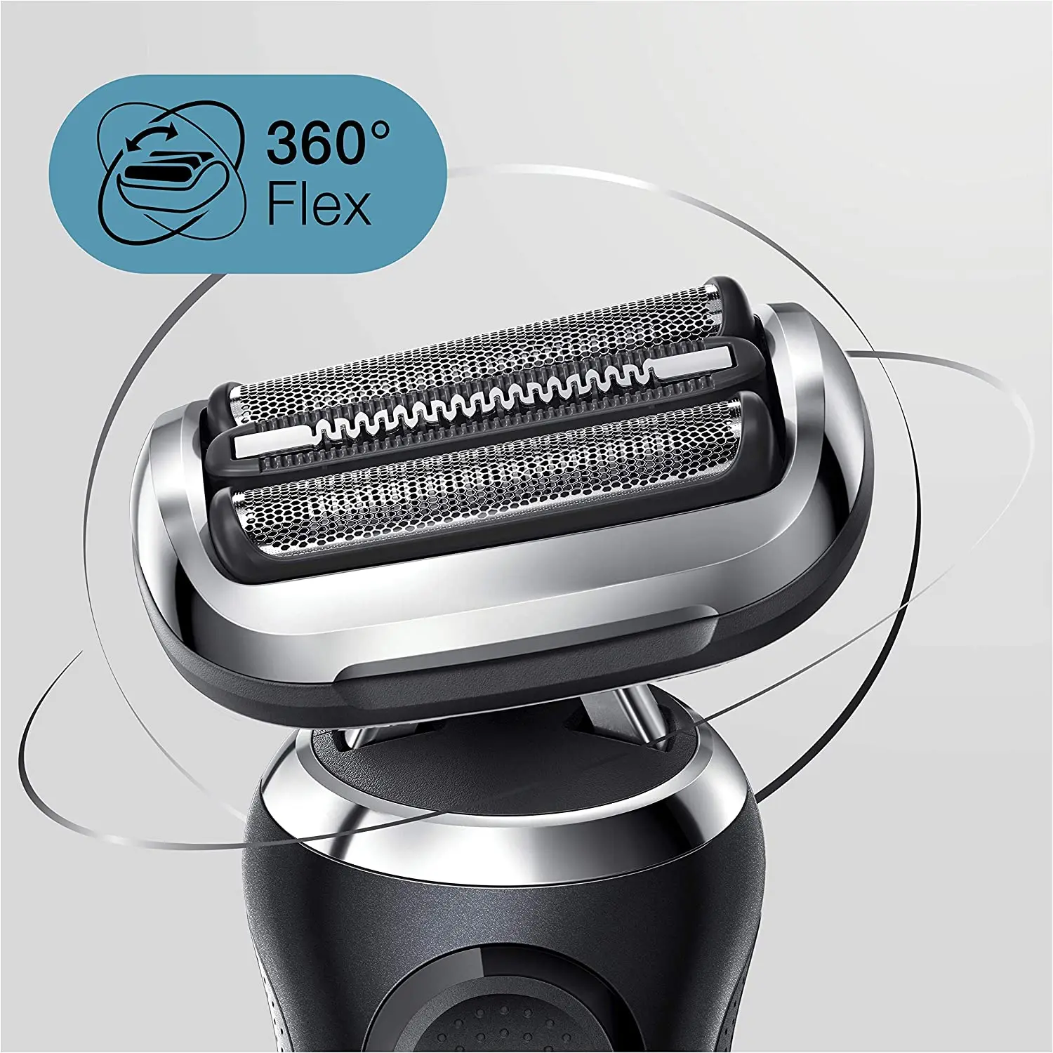 Elétrico para Homem com Precisão Aparador de Barba Molhado e Seco Recarregável sem Fio Braun Series Barbeador Folha Navalha Prata 7 4 com precisão aparador de barba, molhado e